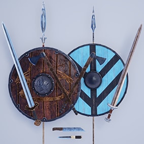 Viking Weapons and Shields Kit
