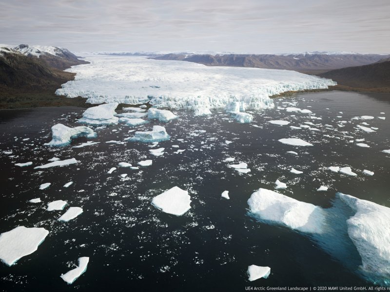 Arctic Greenland Landscape