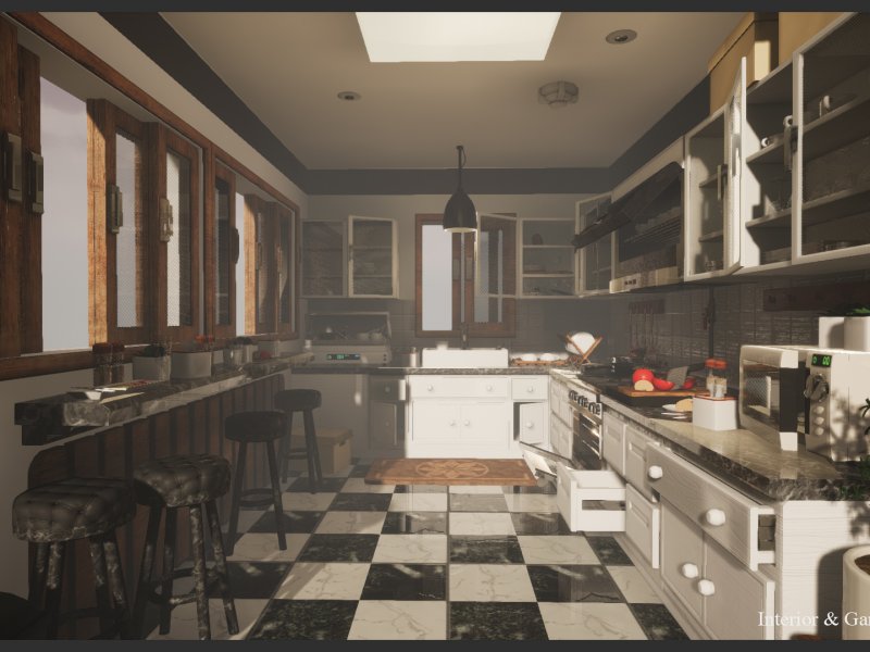Interior & Game Kitchen props v.03