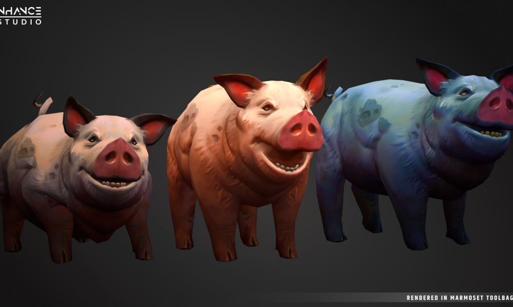 Stylized Fantasy Pig