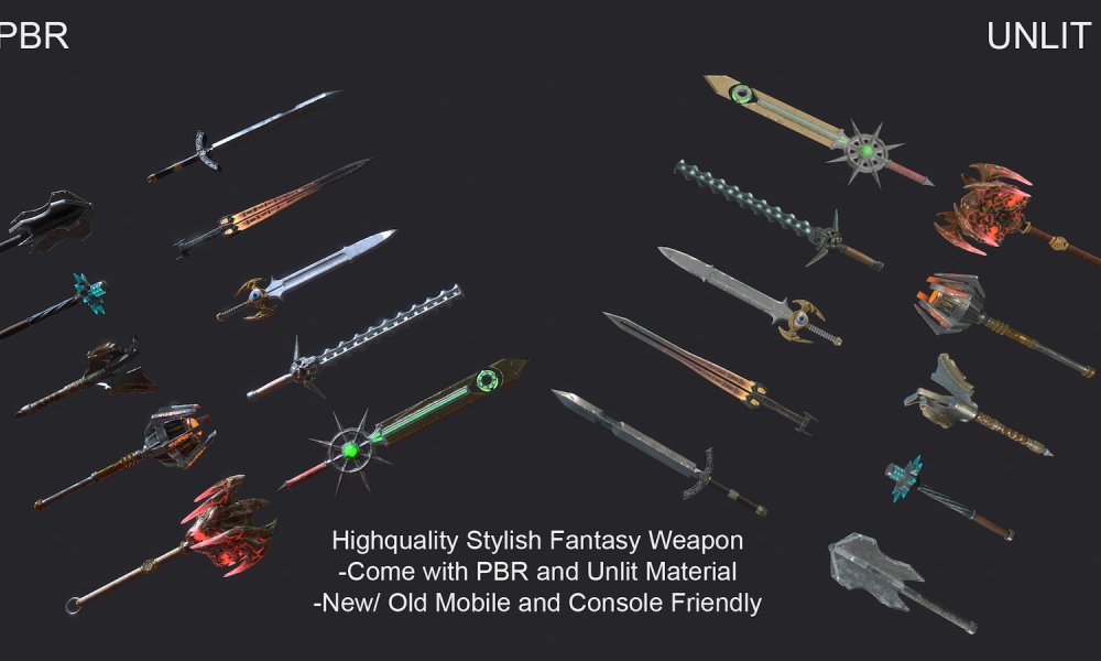 10 Fantasy Stylish Weapon