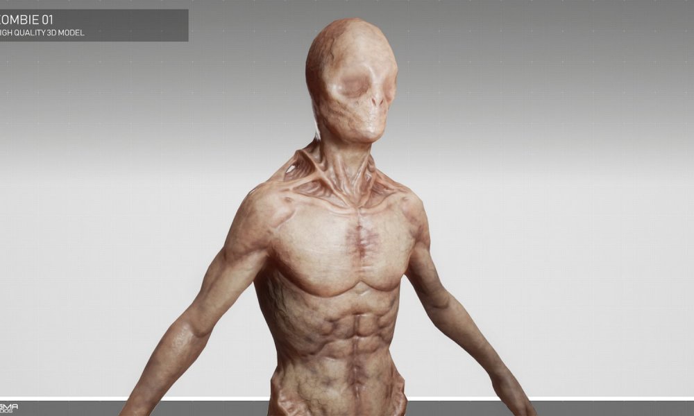 High Quality Zombie 01 - Dynamic Material