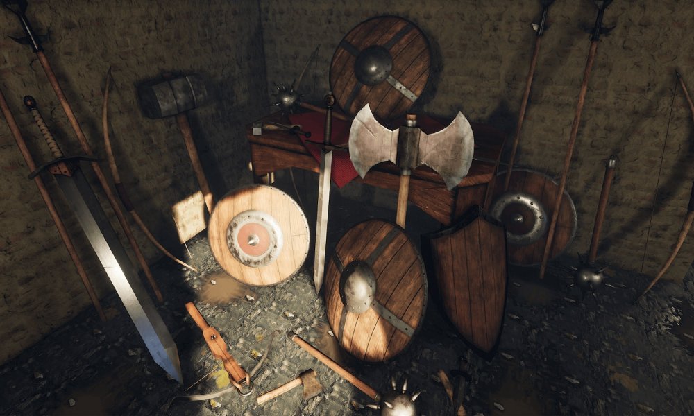 Realistic Medieval Weapons and Shields Kit
