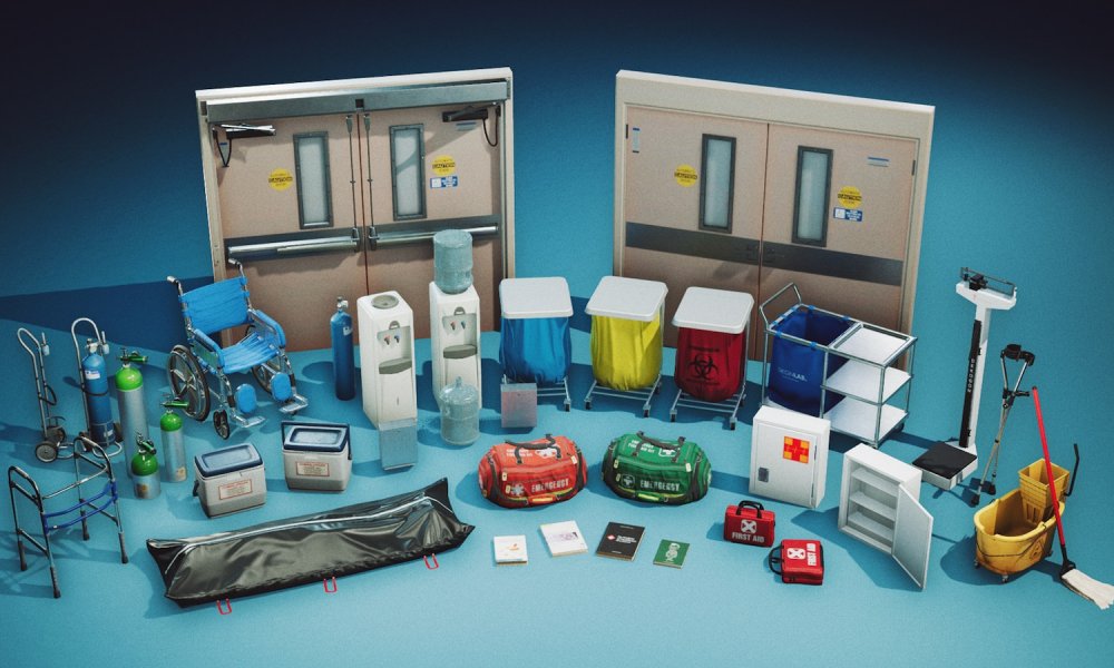 Modern Hospital Props VOL.1