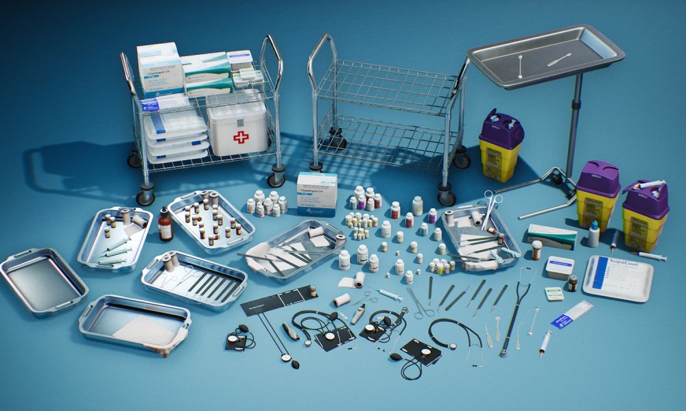 Modern Hospital Props VOL.2