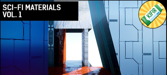 Sci-Fi Materials for walls/floors/cells/etc vol. 1 by KIFIR