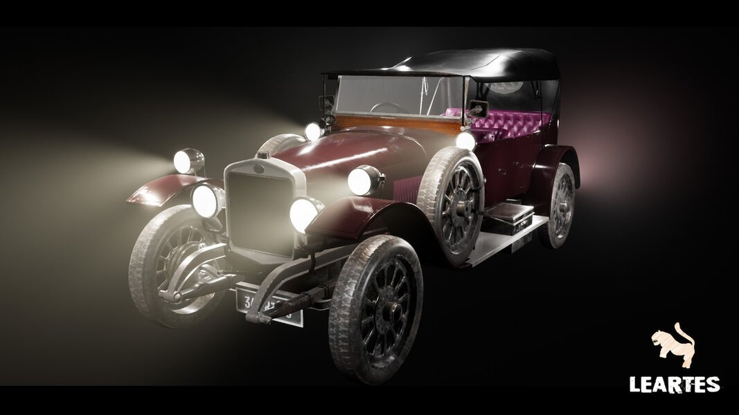 Driveable Classic Car / Vehicle ( Rigged , Customizable )
