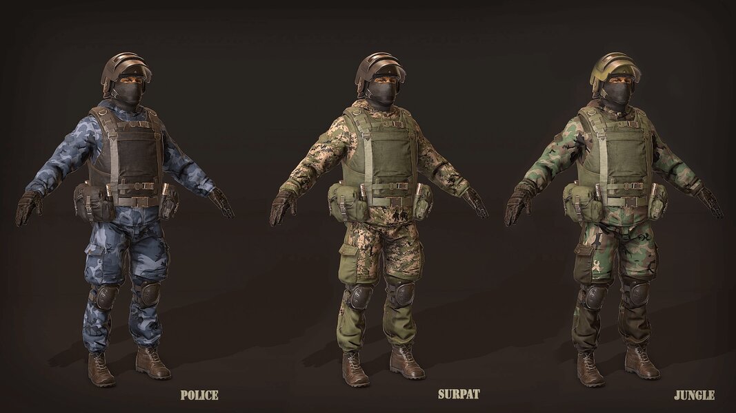 Russian Soldier, Military and Police, Customizable