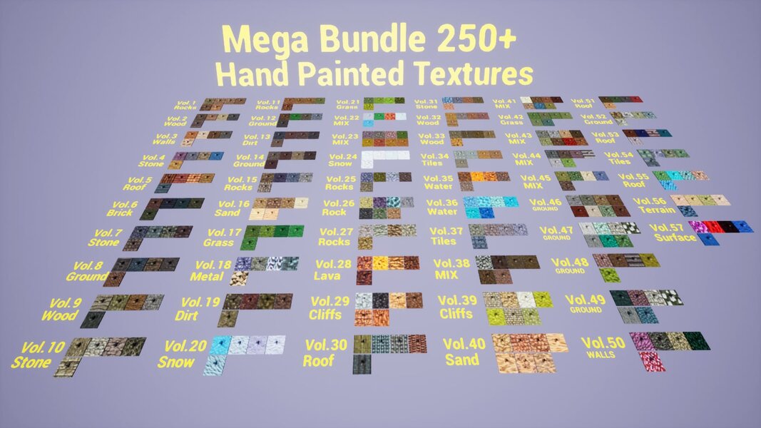 Hand Painted Textures Mega Bundle