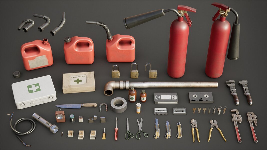 Survival Horror Inventory Props Pack