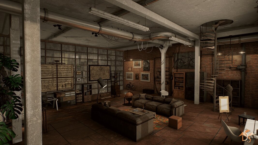 Laboratory Interior Studio in Loft Style