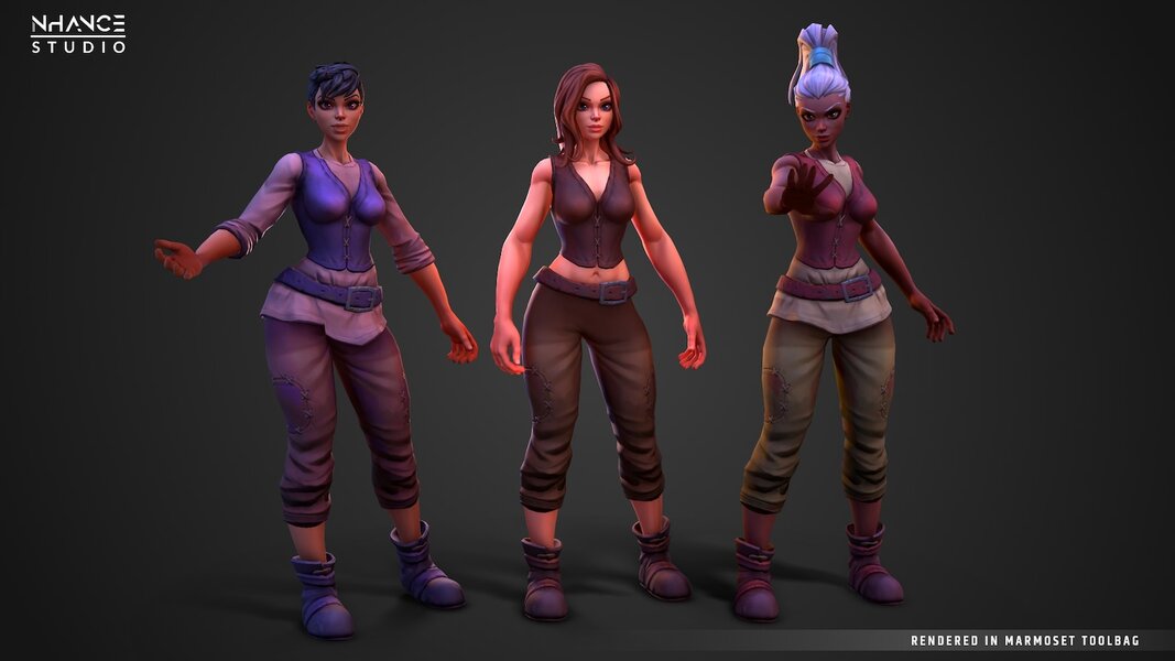 Modular Fantasy Stylized Human Female