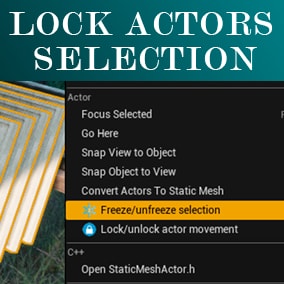 Freezer - lock selection in editor