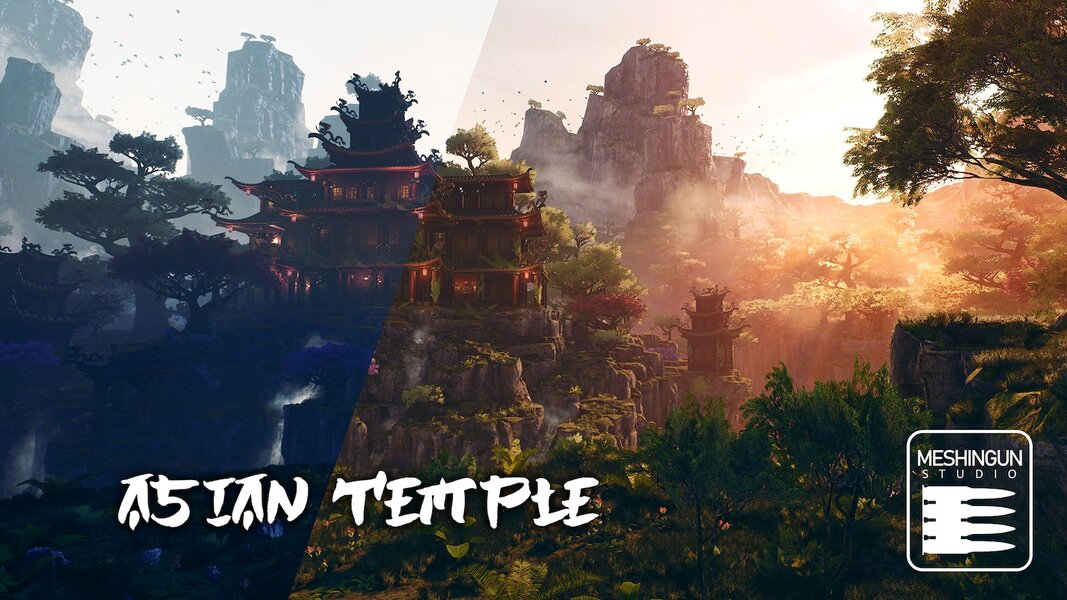 Asian Temple Pack by Meshingun Studio