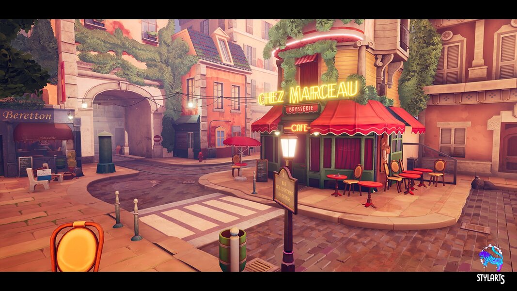 Stylized Paris Street