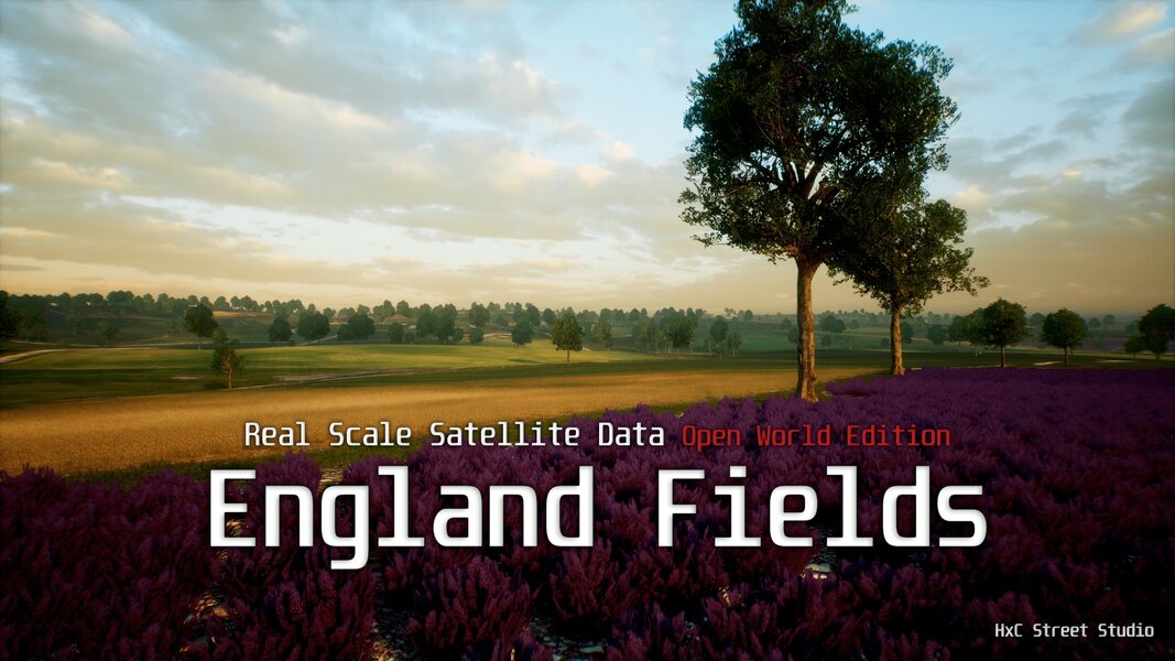 England Fields - Real Scale Satellite Data