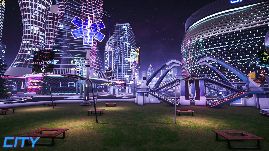 METAVERSE FUTURISTIC SCI-FI CITY COMPLETE PACK