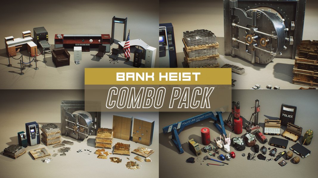 Bank Heist - COMBO Prop Pack (VOL 1-3)