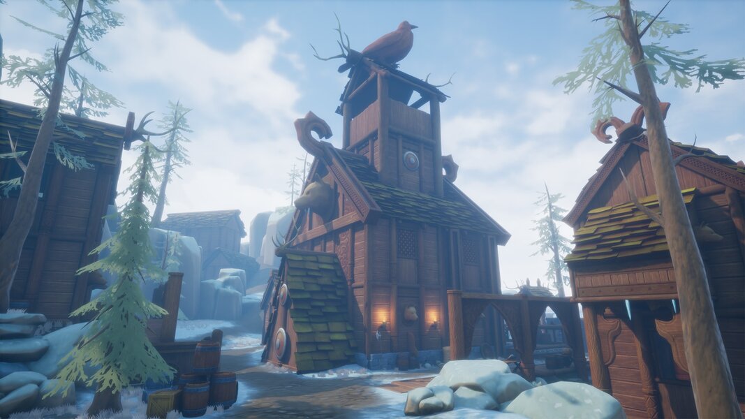 Stylized Viking Village